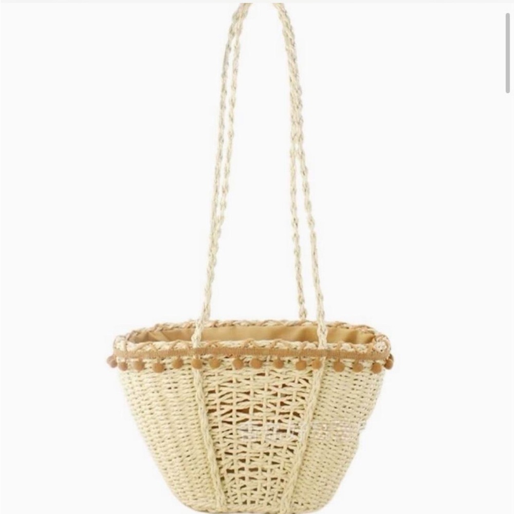 Summer Straw Weave Cross Body Shoulder Handbag